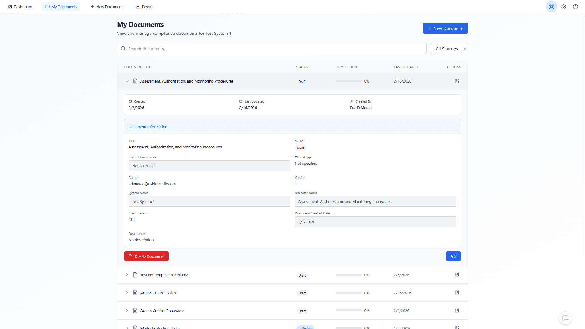 Document Builder summary