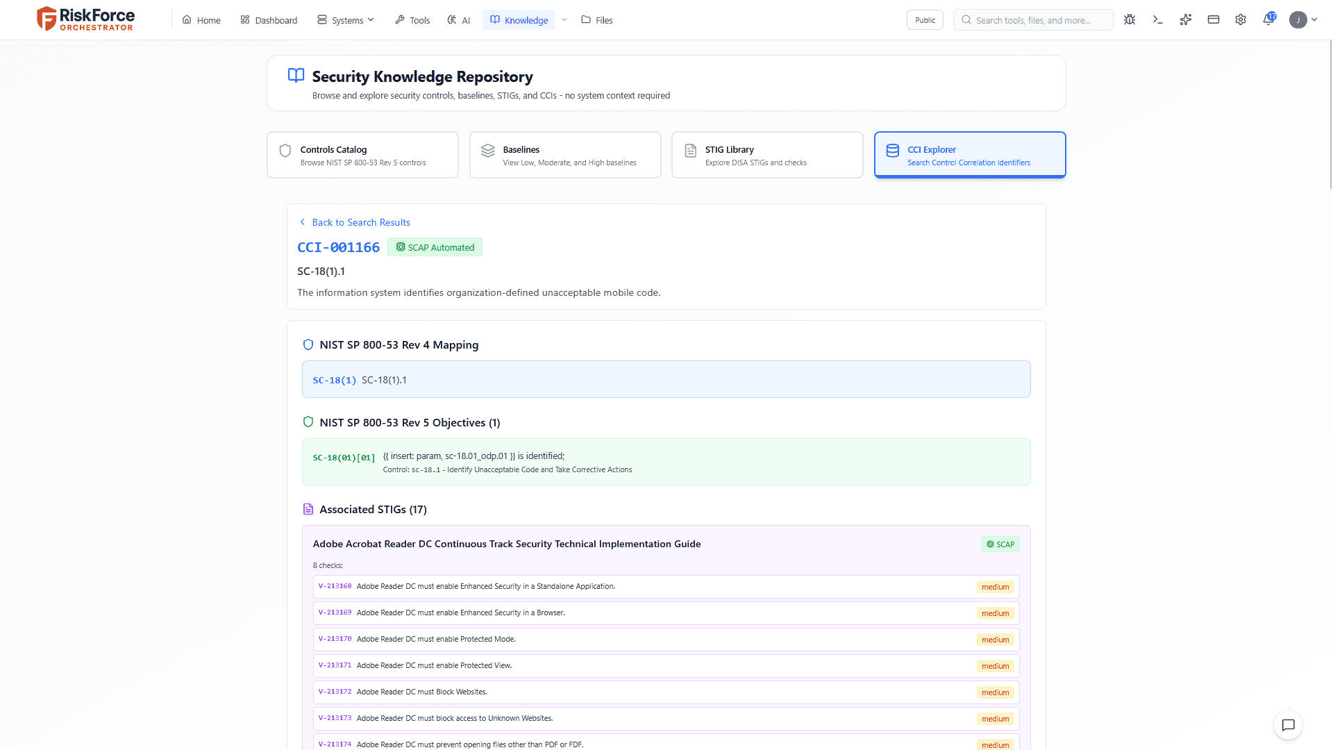 CCI reference library